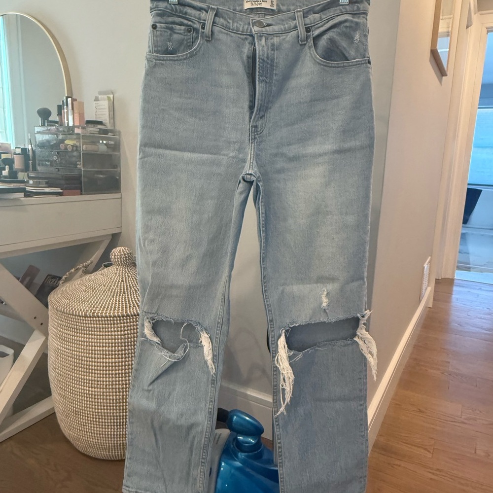Abercrombie & Fitch Light Blue High Rise Jeans